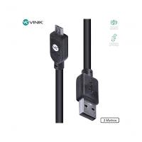 Cabo Usb X Micro Usb B 2.0 5 Pinos 1,8 Metros Preto - Musb-2 - 1