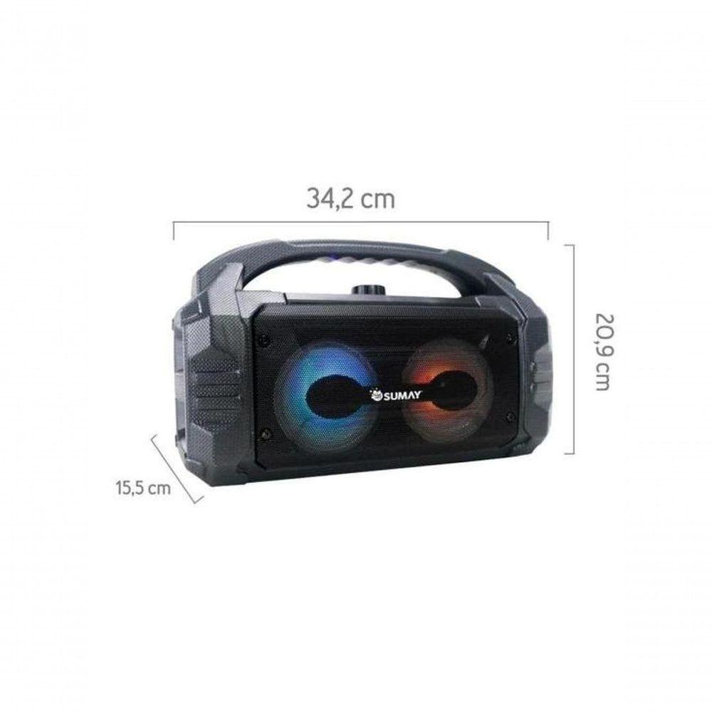 Caixa De Som Portátil Sumay Sunbox Csp1304 50w Preta - 5