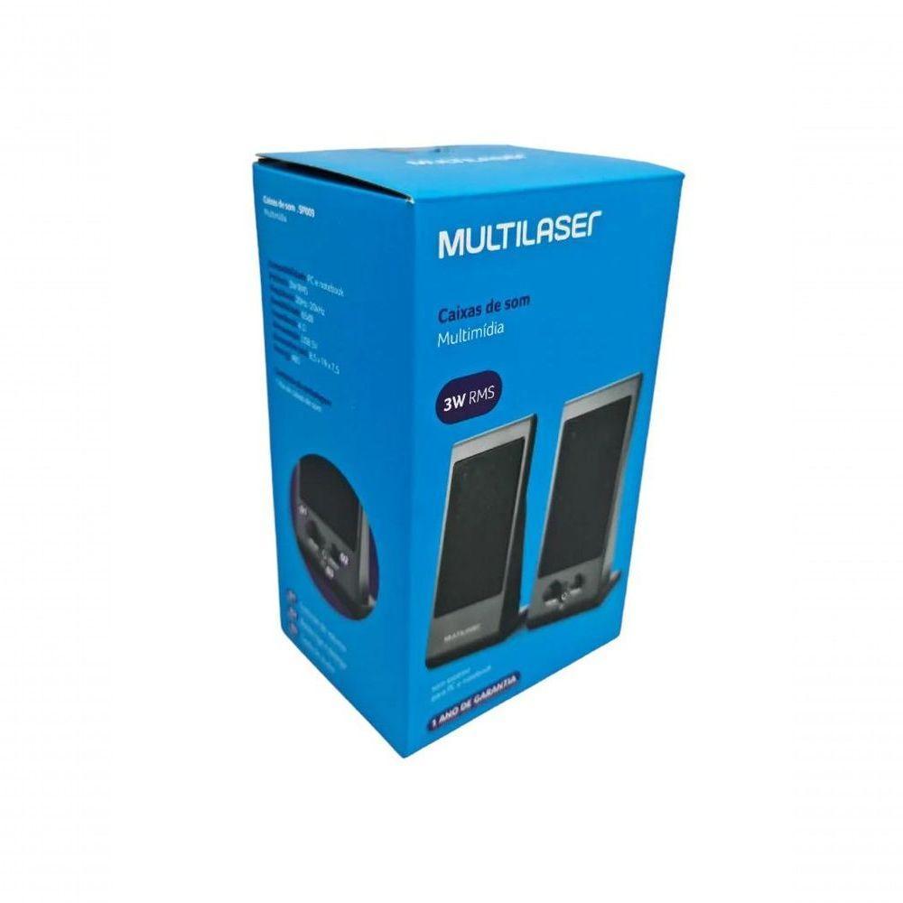 Caixas De Som 2.0 3w Rms Alimentação Usb Conexão P2 Controle Volume - Sp009 - 5