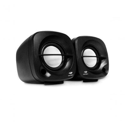 Caixa De Som C3 Tech 2.0 Portatil 3w Rms Preta - Sp-303bk