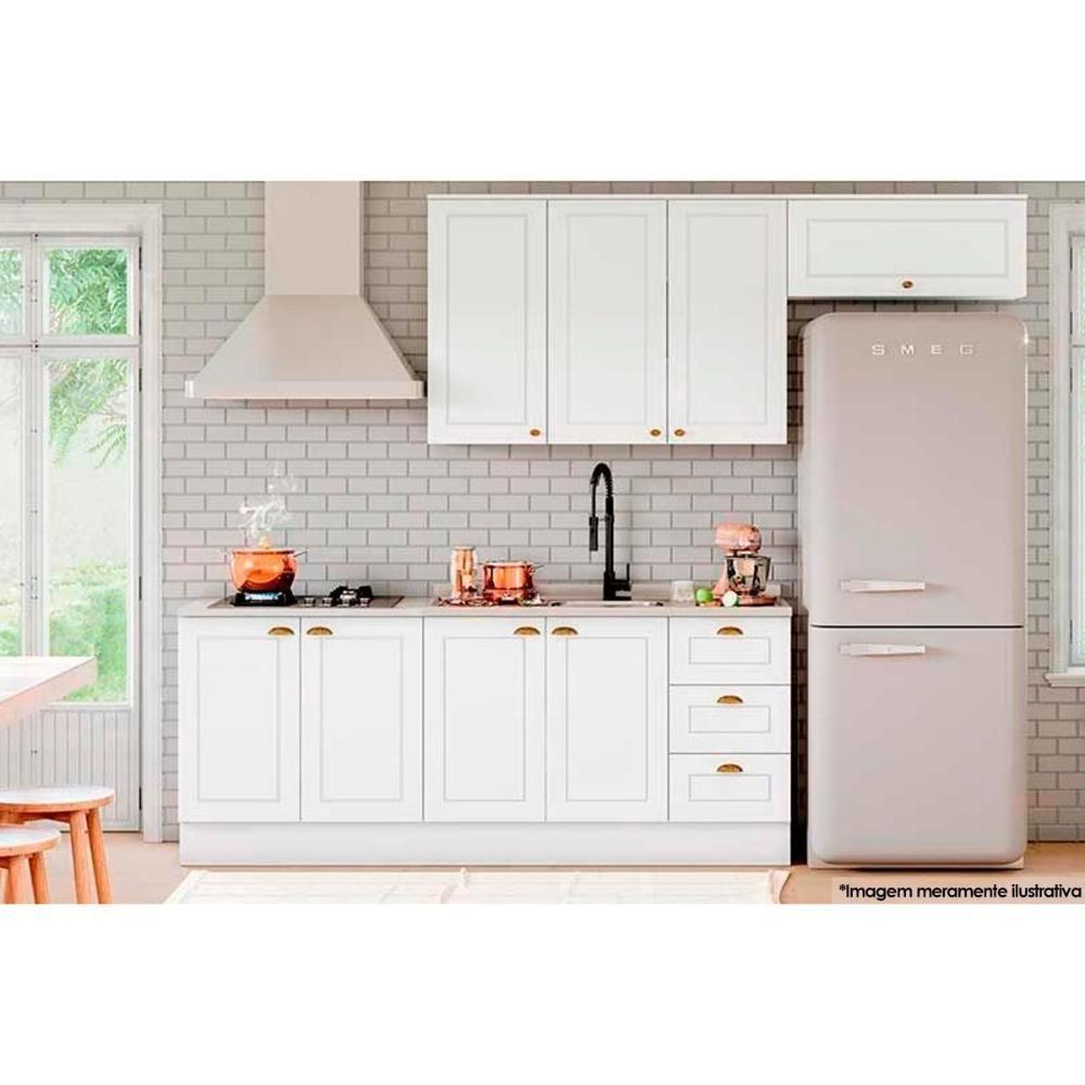 Cozinha Modulada Henn Americana 5 Peças (2 Armários + 2 Balcões + 1 Complemento) C5P15 Branco - 1