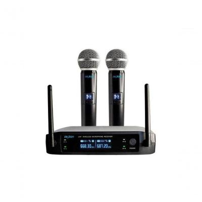 Sistema De Microfone Sem Fio Duplo Leson Ls902 Plus Preto