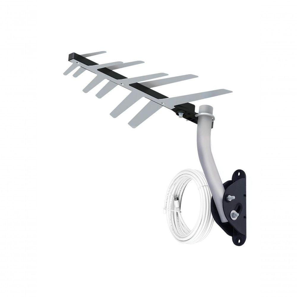 Antena Externa Digital Aquario Dtv-1500 Full Hd 10mt Cabo - 1