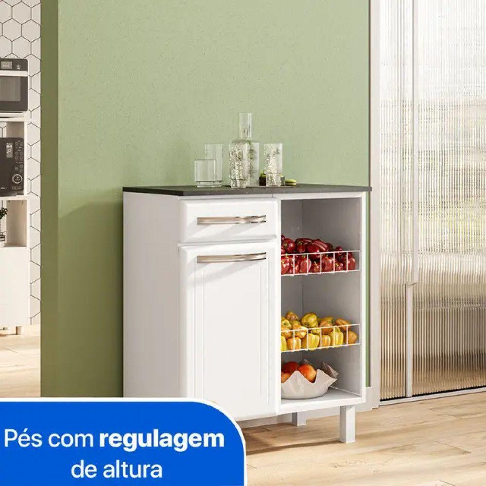 Fruteira 820707 Com 1 Porta E 1 Gaveta Telasul Branco - 4