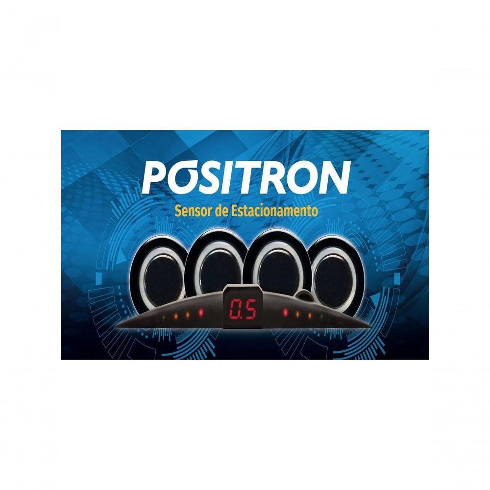 Sensor De Estacionamento Positron 4 Sensores Ps220 Preto - 4