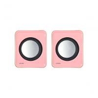 Caixa De Som 2.0 Usb 5v 2x 1w Com Controlador De Volume Rosa - Vs-01r - 2