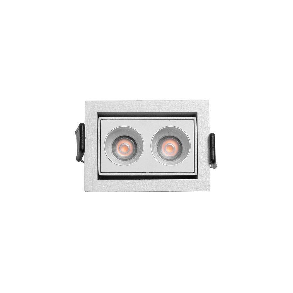 Spot De Embutir Nordecor Downlight Powerus Led Direcionável Alto Irc 90 4w Bivolt Lente Branca 3000k - 3