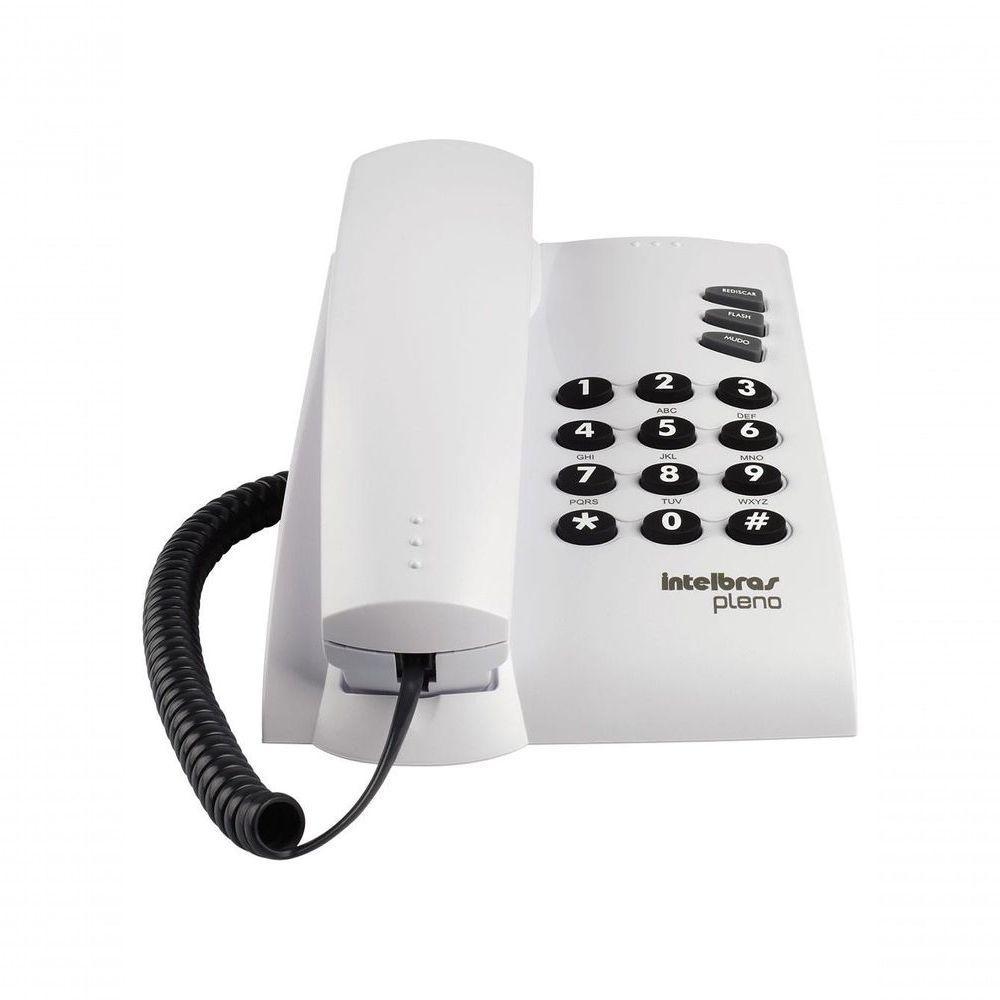 Telefone Intelbras Pleno Com Fio Cinza Artico Sem Chave 4080055 - 2