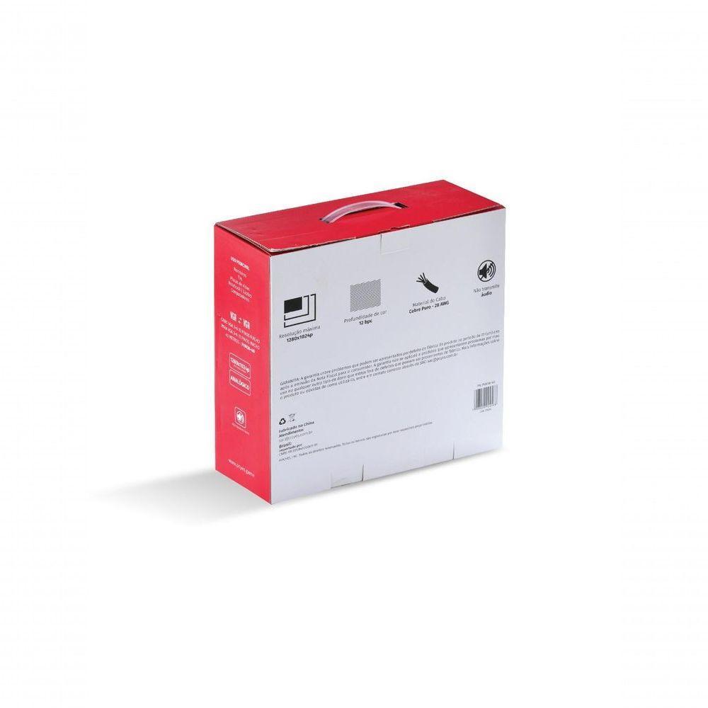 Cabo De Vídeo Vga 3+6 15 Pinos Macho Para Vga 3+6 15 Pinos Macho 28awg Puro Cobre 40 Metros - Pvm36-40 - 7