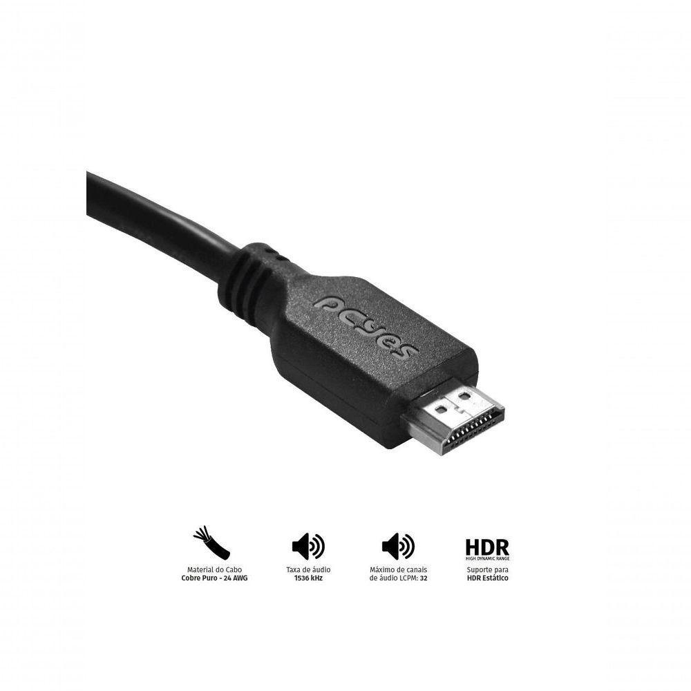 Cabo Hdmi 2.0 4k 30awg Puro Cobre 20 Metros - Phm20-20 - 8