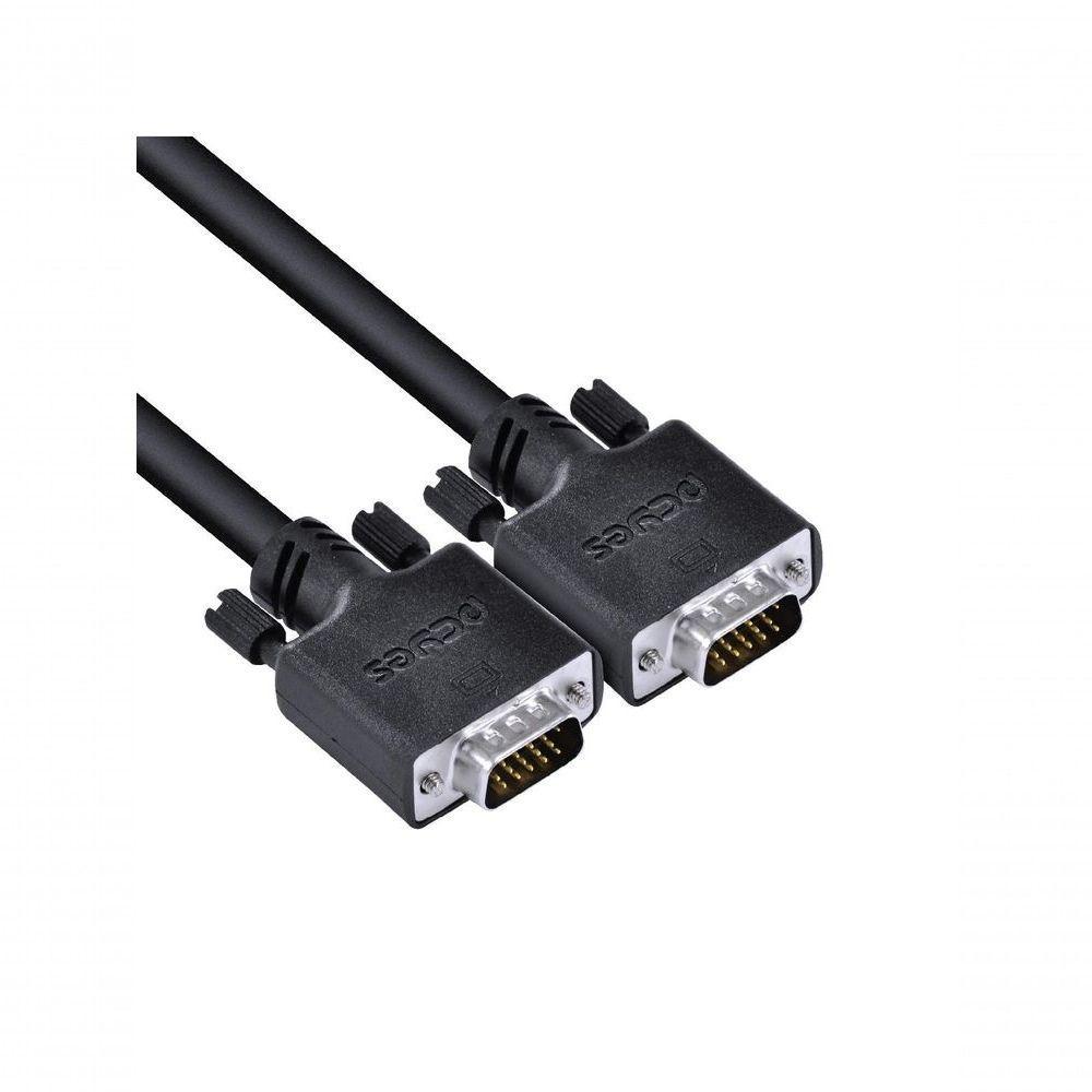 Cabo De Vídeo Vga 15 Pinos Macho Para Vga 15 Pinos Macho 28awg Puro Cobre 2 Metros - Pvm15-2 - 4