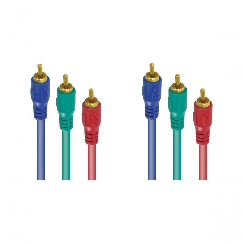 Cabo De Video Componente (rgb) - Ypbpr - 2 Metros - 2