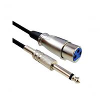 Cabo De Microfone 5 Metros Niquel P10 Mn+cannon Femea - 1