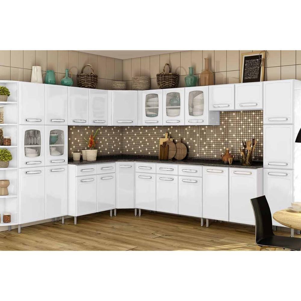 Armário Aéreo Cozinha Modulado  Evidence 7005 c/ 2 Portas Branco - Bertolini - 3