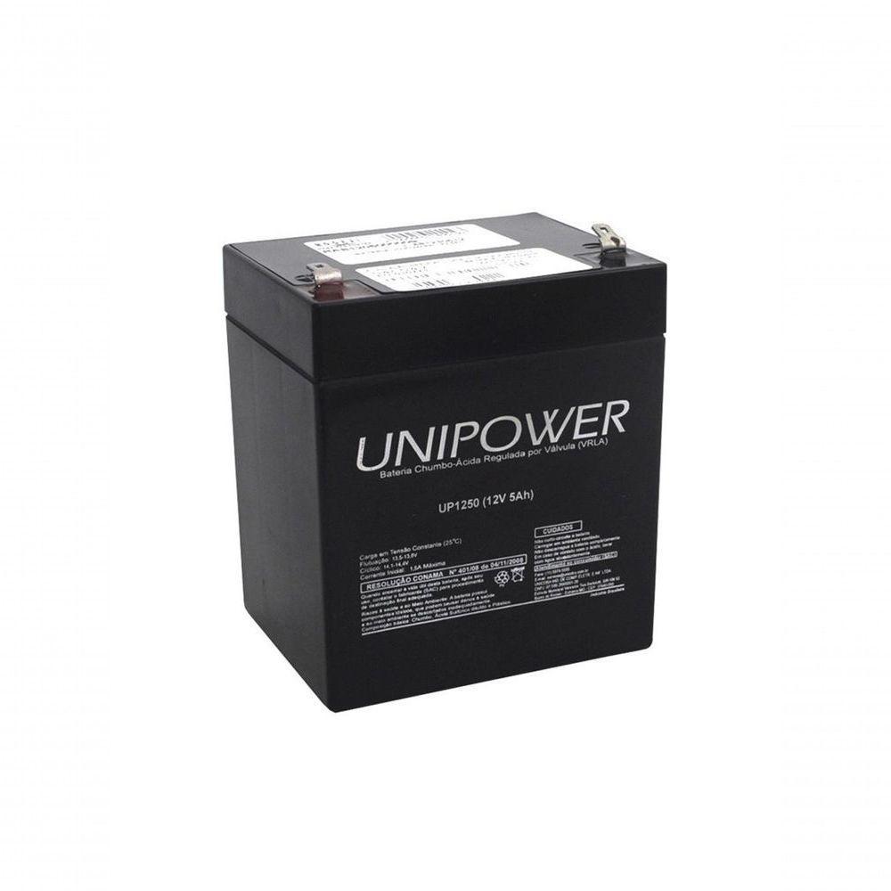 Bateria Unipower 12v 5ah Up1250 F187 Nao Automotiva - 1