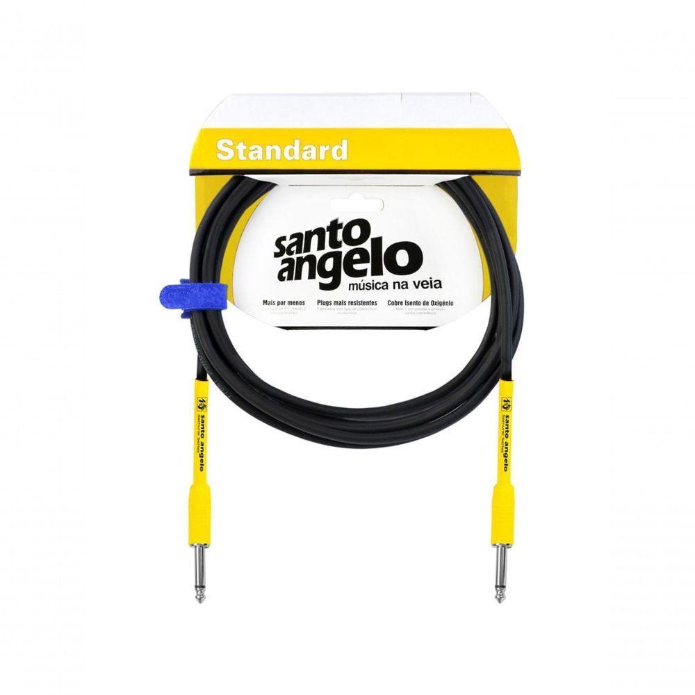 Cabo De Guitarra Samurai 0,30 Mm Conector P10-p10 15ft 4,57 Metros Preto - 2