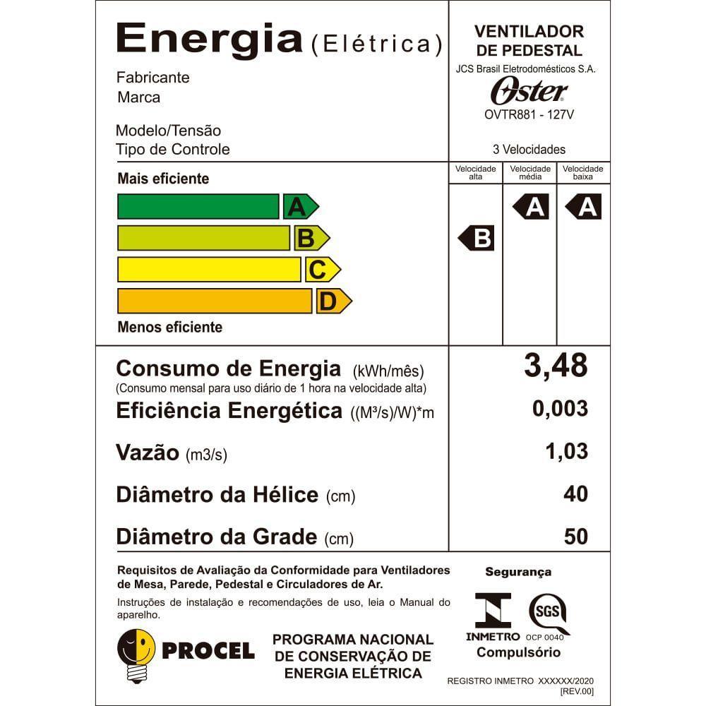 Ventilador De Coluna Oster Power Fresh 220V - 8