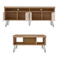 Rack Mesa De Centro Carrinho RMC4642 Arly Carvalho Off White - 6