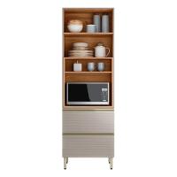 Paneleiro Proença 70cm 1 Forno 2 Portas Vidro Reflecta E 2 Gavetas Nogueira Touch-nude Prime Tx - Demartêz - 2