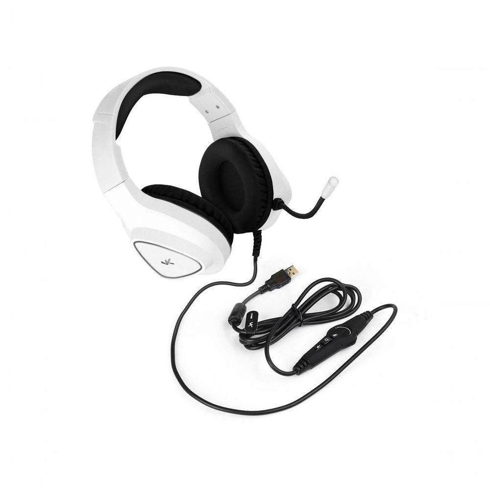 Fone De Ouvido Headset Gamer Chroma Usb 7.1 Rgb Branco - Gh802 - 2