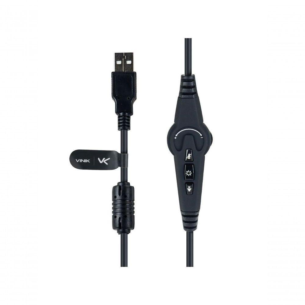 Fone De Ouvido Headset Gamer Chroma Usb 7.1 Rgb Branco - Gh802 - 3