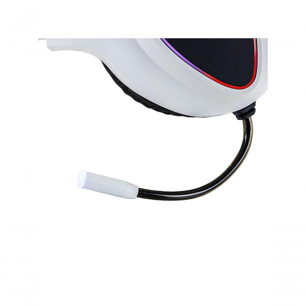 Fone De Ouvido Headset Gamer Chroma Usb 7.1 Rgb Branco - Gh802 - 10