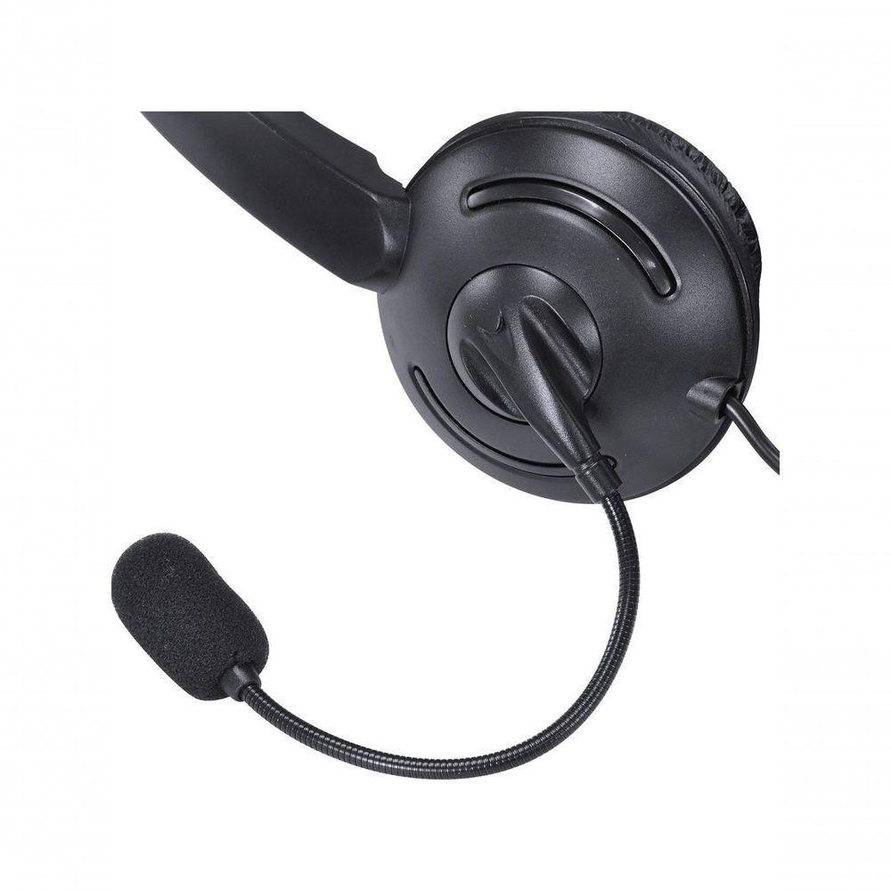 Fone De Ouvido Headset Corp Usb Com Microfone - Preto - Vk390 - 6