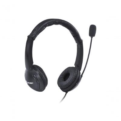 Fone De Ouvido Headset Corp Usb Com Microfone - Preto - Vk390