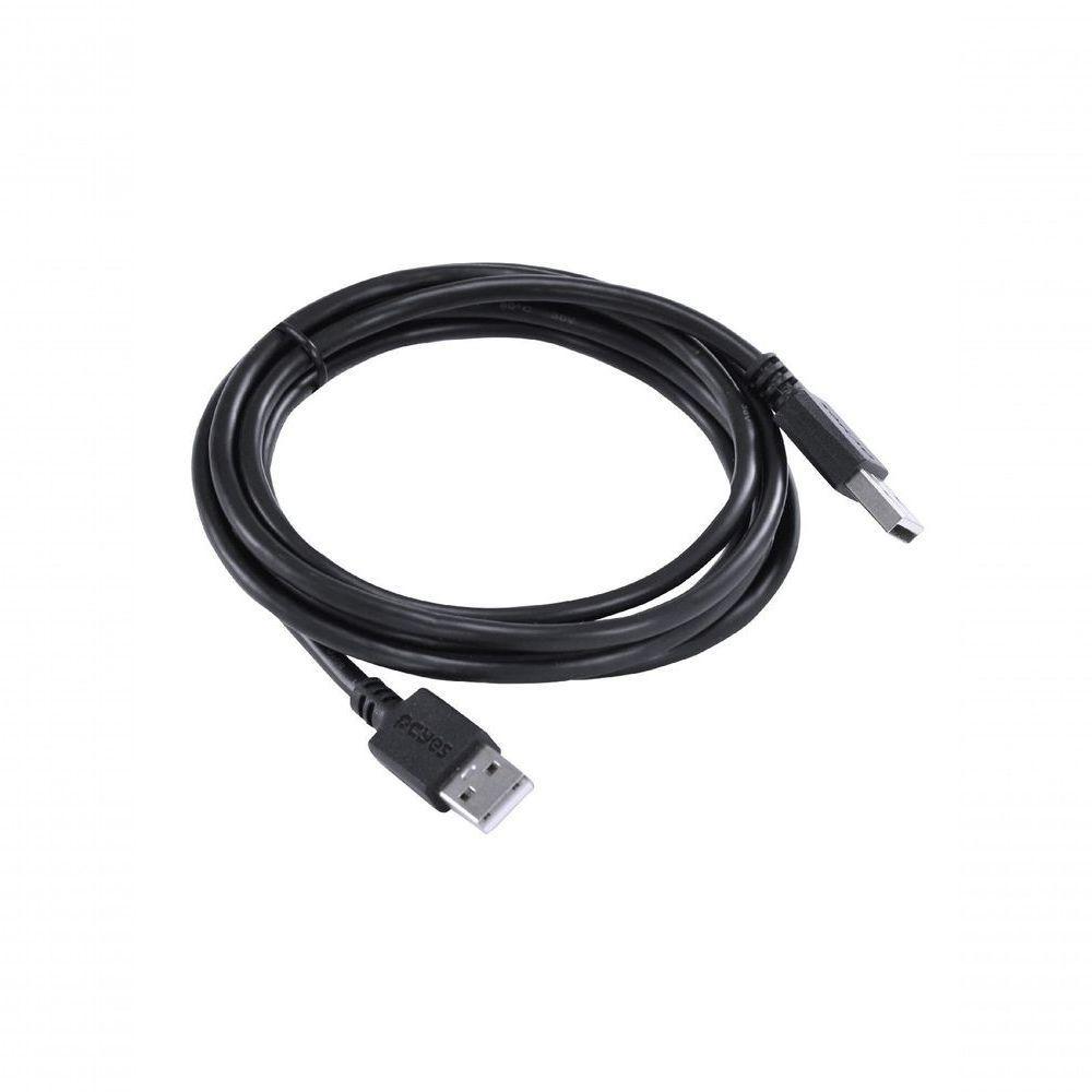 Cabo De Dados Usb A 2.0 Macho Para Usb A 2.0 Macho 28awg Puro Cobre 2 Metros - Puam2-2 - 3