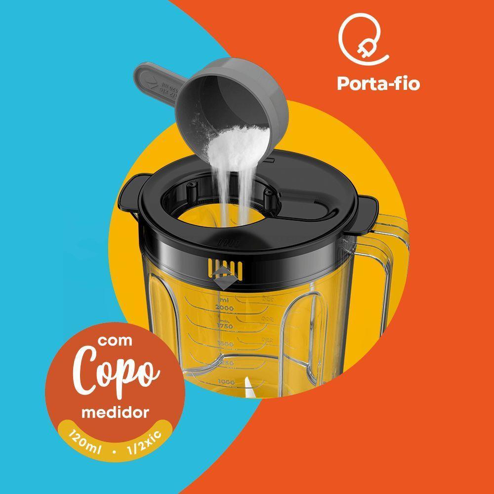 Liquidificador Cadence Hit Preto 220V - 4