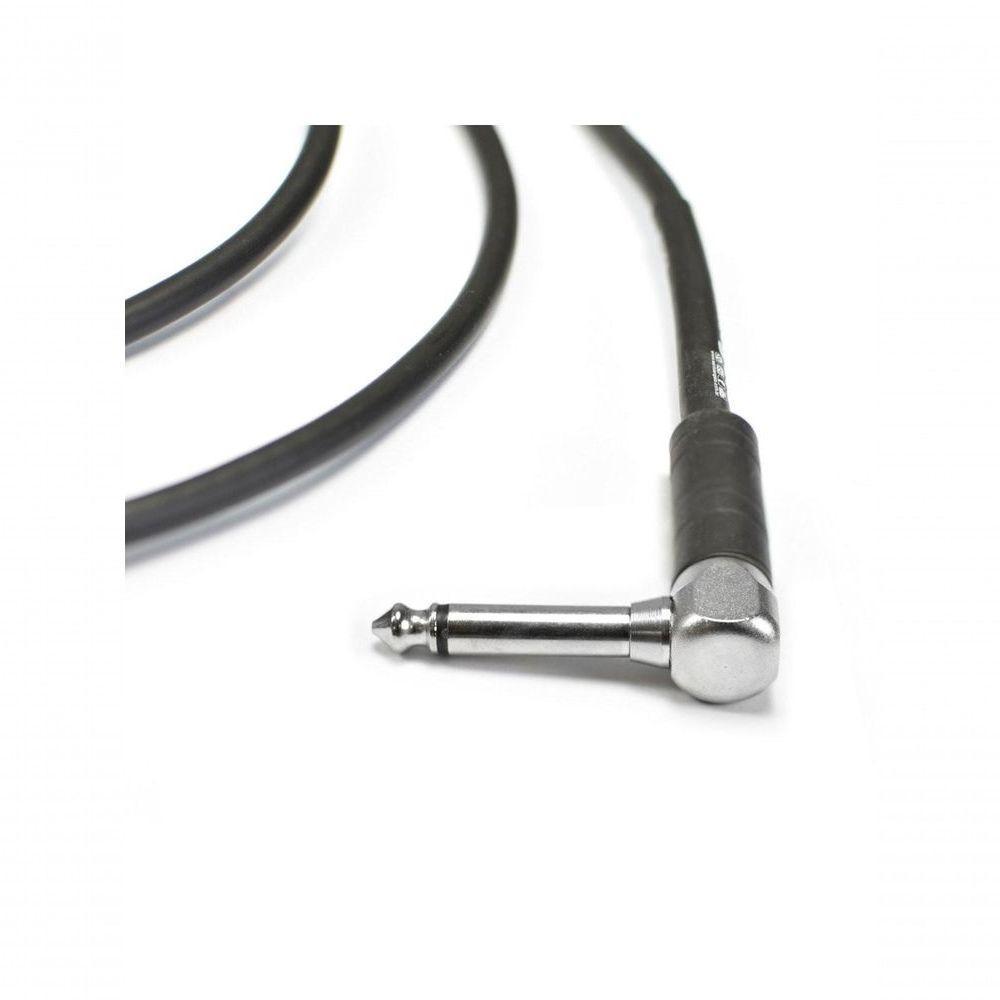 Cabo De Guitarra Angel 0,30mm Conector P10-p10 90º 10ft 3,05 Metros Preto - 2