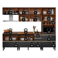 Cozinha Modulada Proença 5 Peças Com Aéreo 80cm Nogueira Touch-carbono Prime Tx - Demartêz - 6