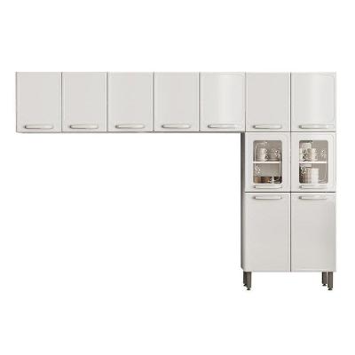 Cozinha Compacta Evidence 3 Peças 11 Portas em Aço 120cm Branco para Ambiente