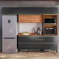 Cozinha Modulada Proença 4 Peças Com Torre Quente 2 Fornos Nogueira Touch-carbono Prime Tx - Demartêz - 2