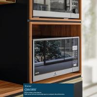 Cozinha Modulada Proença 4 Peças Com Torre Quente 2 Fornos Nogueira Touch-carbono Prime Tx - Demartêz