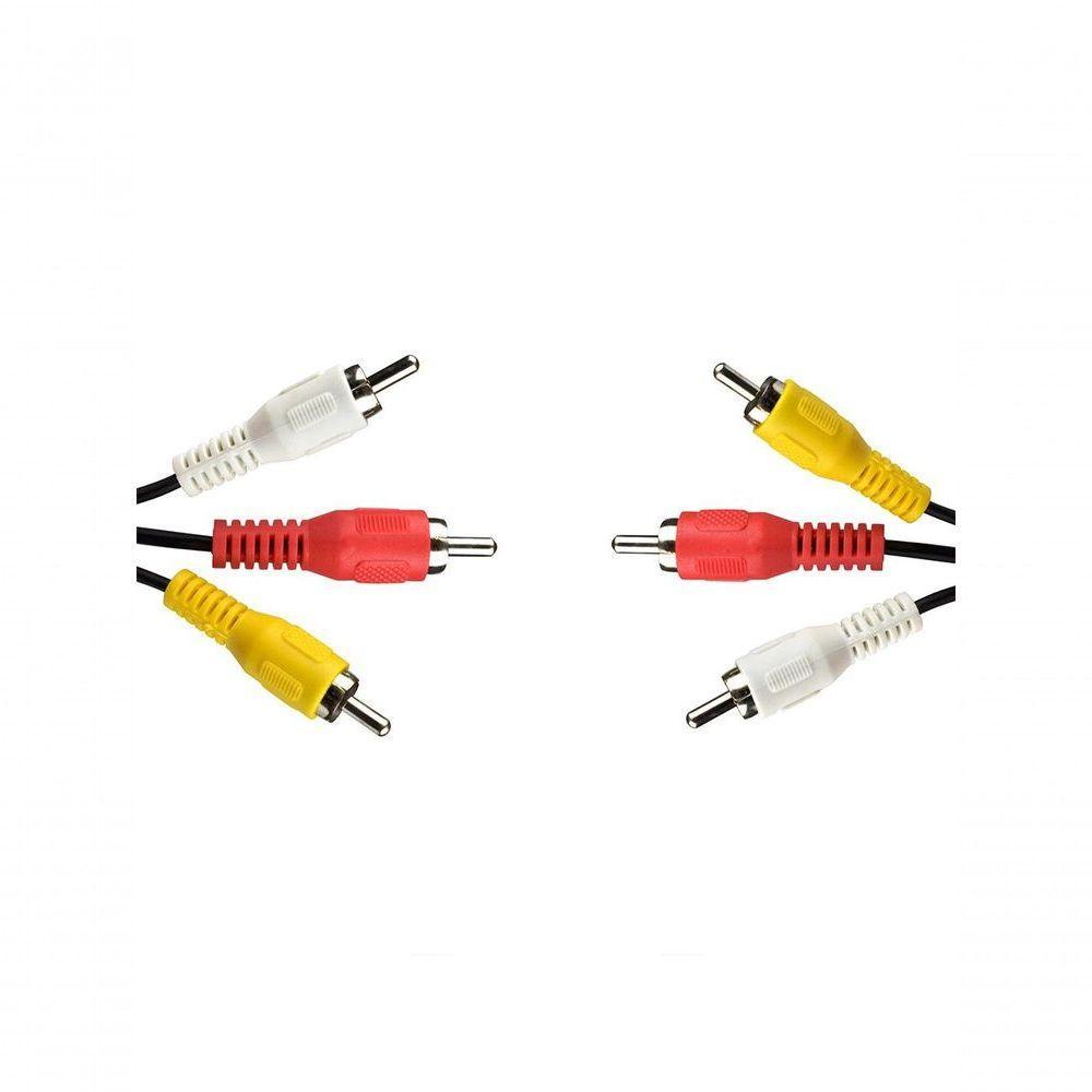 Cabo De Audio- Video Evus 3rca + 3rca M- M C-060 1,50m - 1