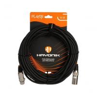 Cabo Para Microfone Player Xlr(f) X Xlr(m) 10m Preto Hayonik - 1
