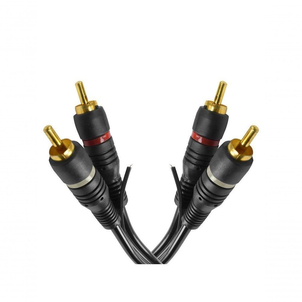 Cabo De Audio Evus C-018 2 Rca Macho X 2 Rca Macho Gold - 3m - 2