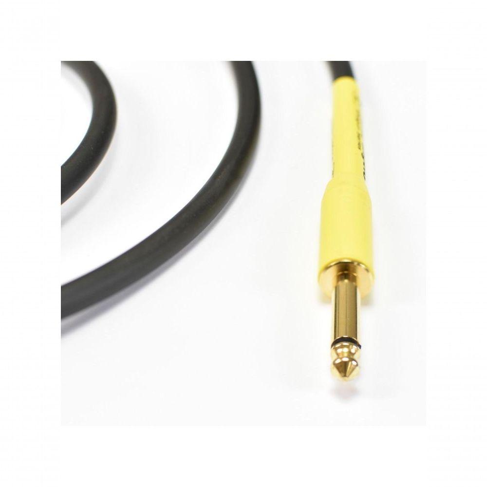 Cabo De Guitarra Shogun 0,75mm Conector Em Ouro P10-p10 90º 20ft 6,10 Metros Preto - 3