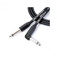 Cabo De Guitarra Ninja L Cable 0,20 Mm Conector P10-p10 90° 10ft 3,05 Metro Preto - 1
