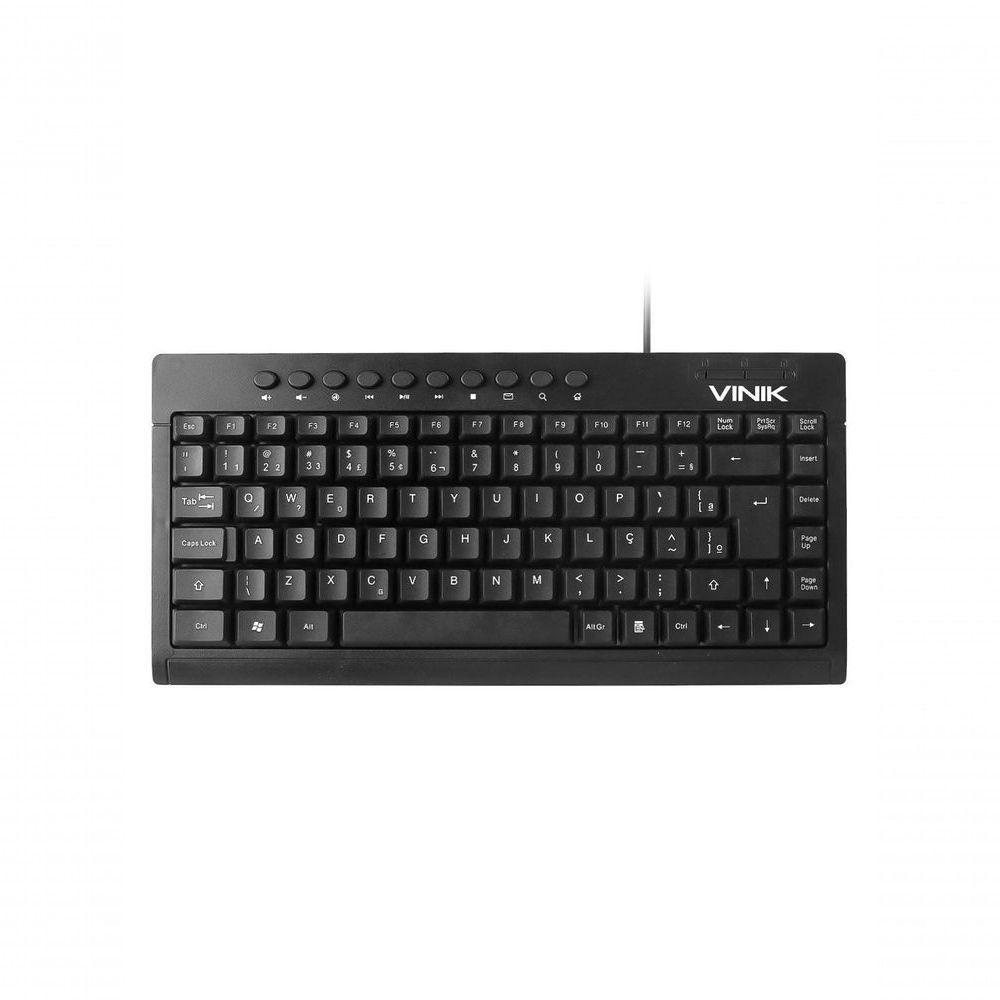 Mini Teclado Usb Multimidia Dynamic 10 Teclas Multimidia Abnt2 Cabo 1.8m - Vinik - Dt111 - 1