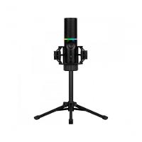 Microfone Gamer Streamplify Mic Tripod Com Tripé Preto Rgb