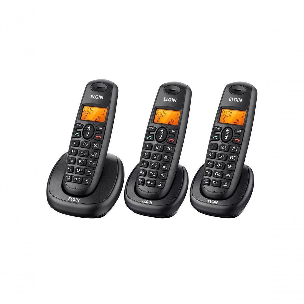 Telefone Sem Fio Elgin Tsf-8003 Com 2 Ramais - 1
