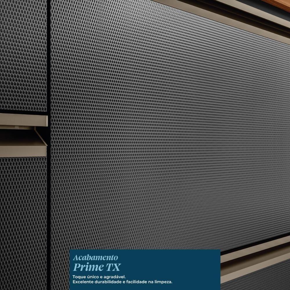 Paneleiro Proença 70cm 1 Forno 2 Portas Vidro Reflecta E 2 Gavetas Nogueira Touch-carbono Prime Tx - Demartêz - 6