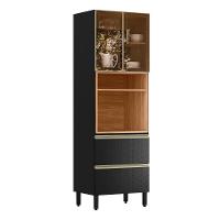 Paneleiro Proença 70cm 1 Forno 2 Portas Vidro Reflecta E 2 Gavetas Nogueira Touch-carbono Prime Tx - Demartêz - 1