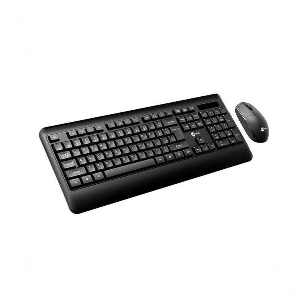 Kit Teclado E Mouse Lecoo Kw202 Sem Fio Preto - 2