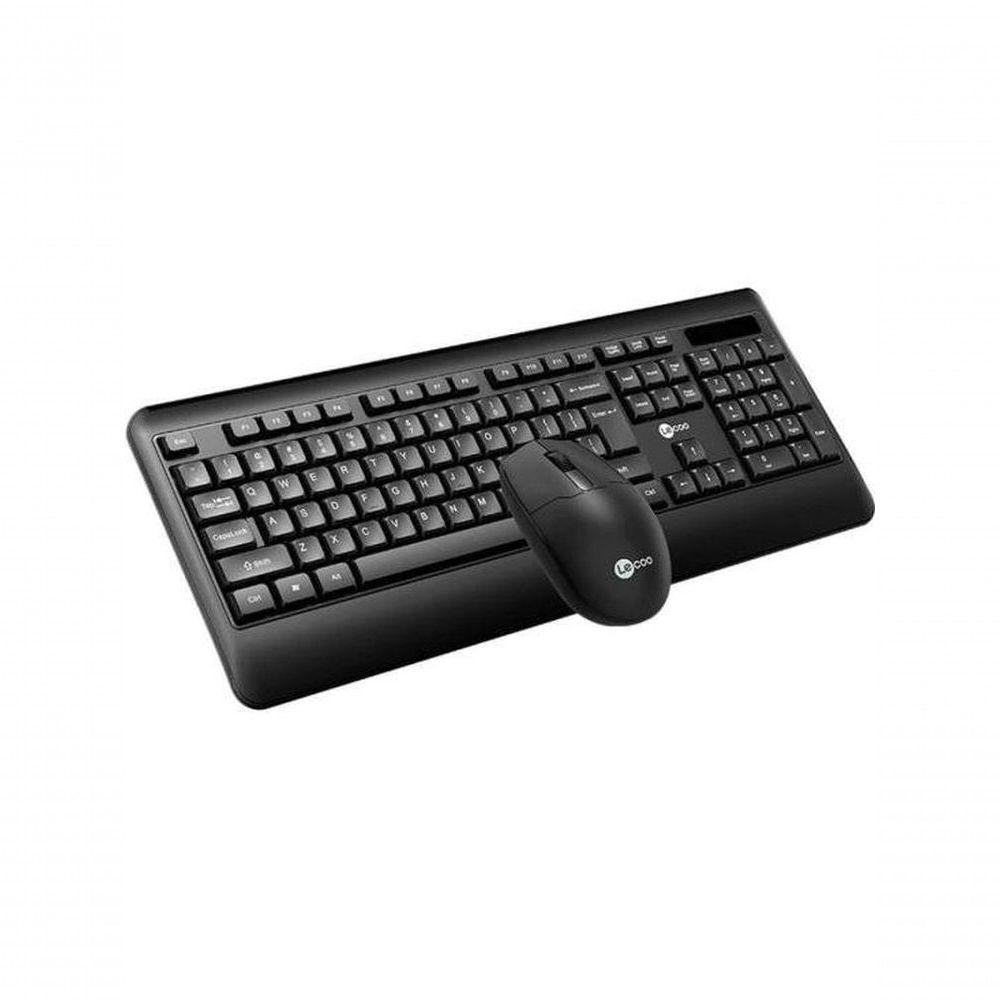 Kit Teclado E Mouse Lecoo Kw202 Sem Fio Preto - 3