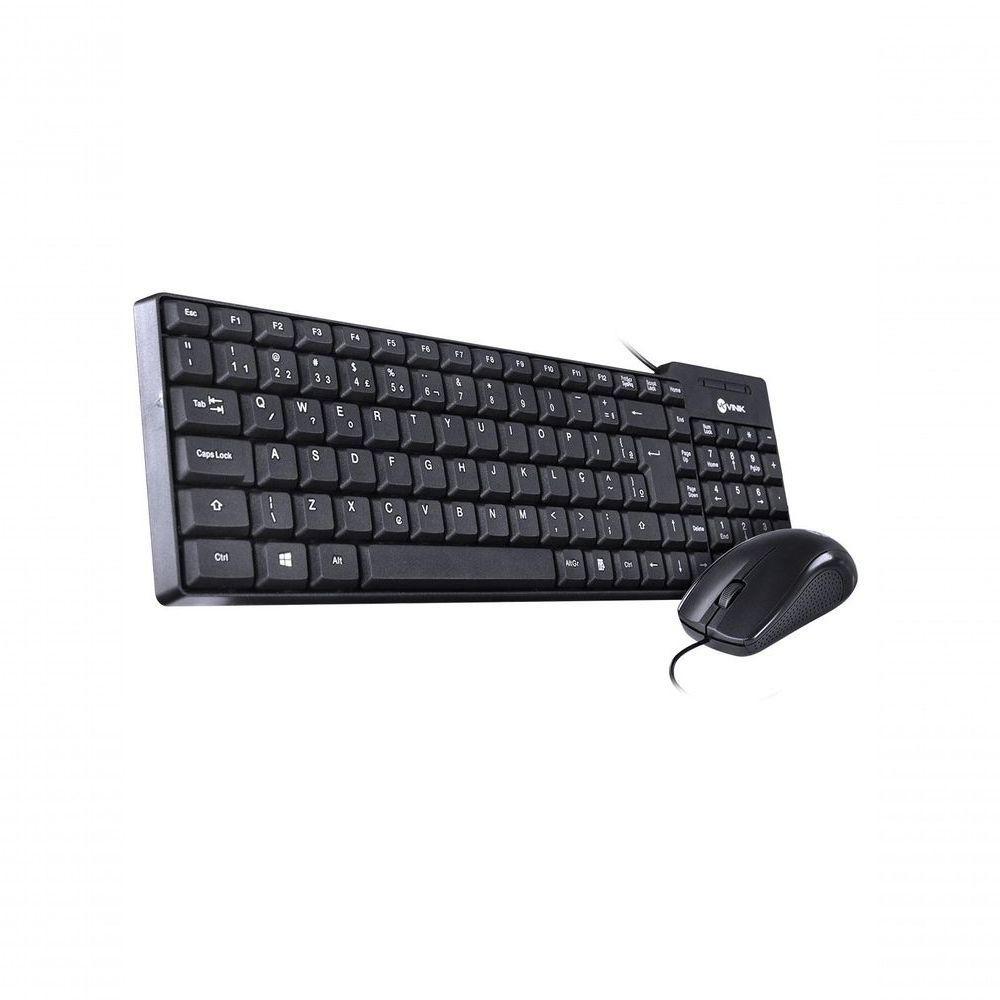 Kit Teclado E Mouse Usb Dynamic - Mouse 1000 Dpi Cabo 1.8 Metros - Vinik - Cd100 - 1