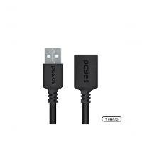Cabo Extensor Usb A 2.0 Macho Para Usb A 2.0 Femea 28awg Puro Cobre 1 Metro - Puamf2-1 - 2