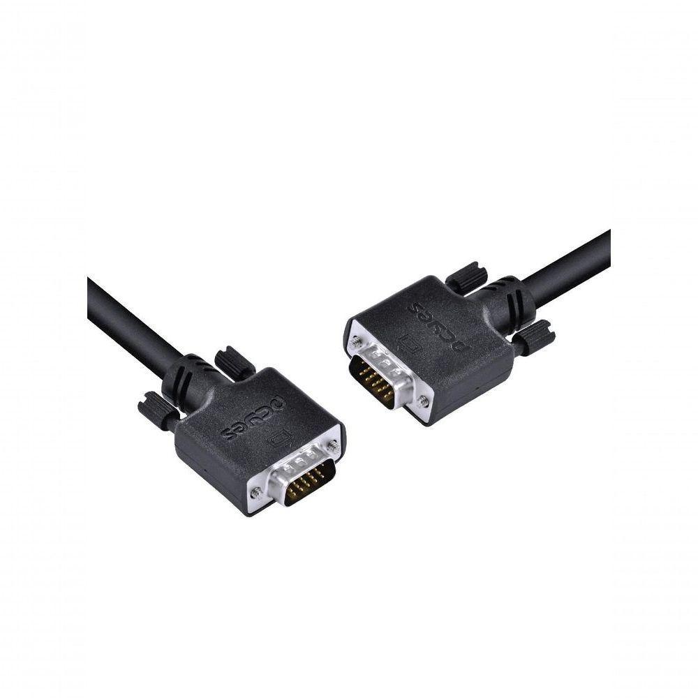 Cabo De Vídeo Vga 15 Pinos Macho Para Vga 15 Pinos Macho 28awg Puro Cobre 3 Metros - Pvm15-3 - 3